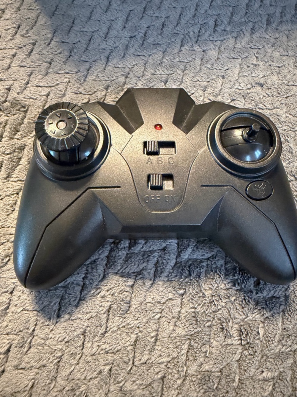 Black RC Game Controller with Dual Joysticks